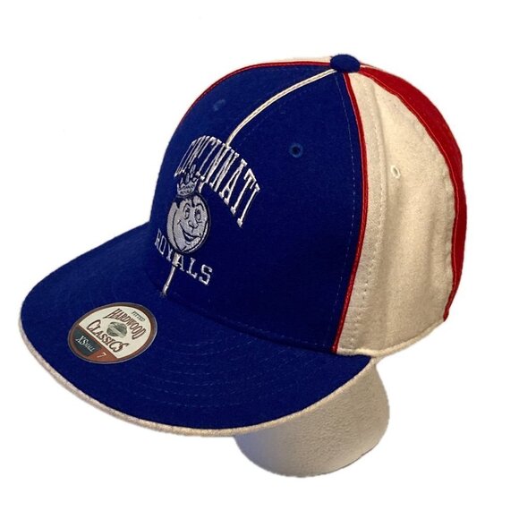Cincinnati Royals Hardwood Classics Basketball Cap Fitted Rare NEW Size 7 XS - Picture 5 of 11
